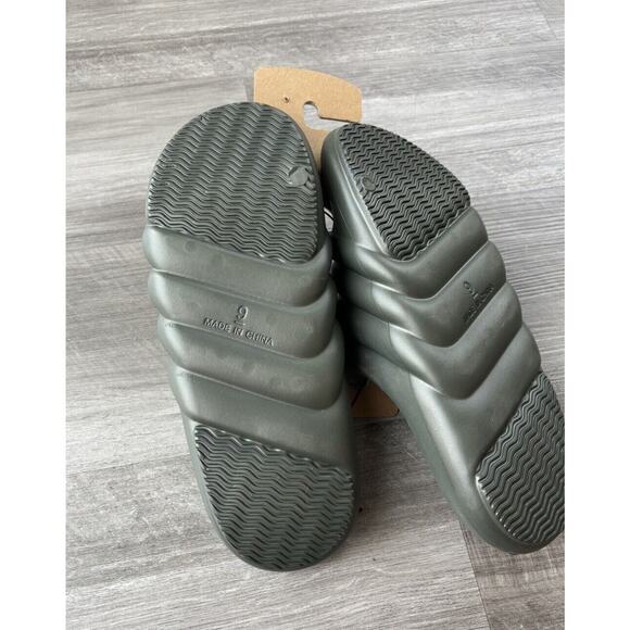 Sporto Men’s Green Slides Comfort Sandals Size 9 NWT Cushion - Picture 5 of 5